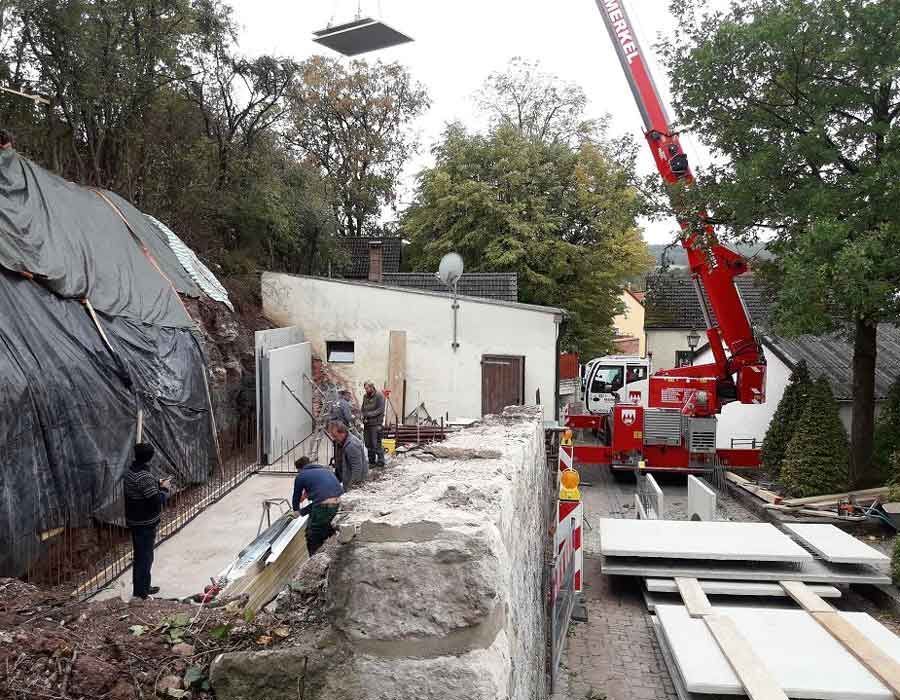 Fertigteilmontage Schönbrunn
