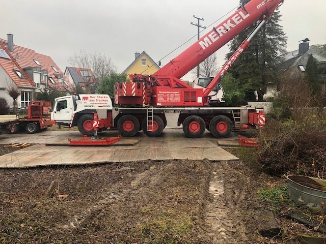 Brückenteil einheben