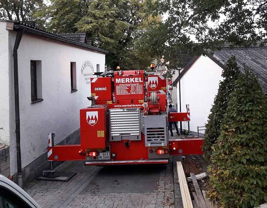 Fertigteilmontage Schönbrunn