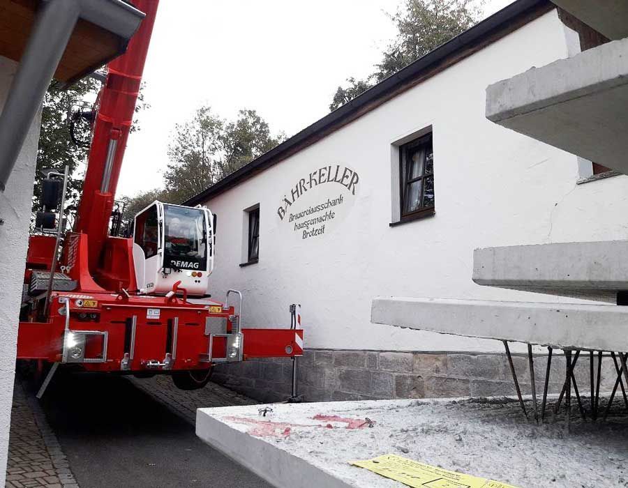 Fertigteilmontage Schönbrunn