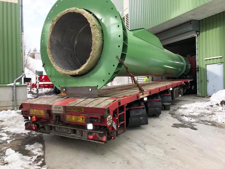 Montage eines Kamins