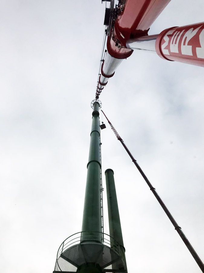 Montage von Siloanlagen