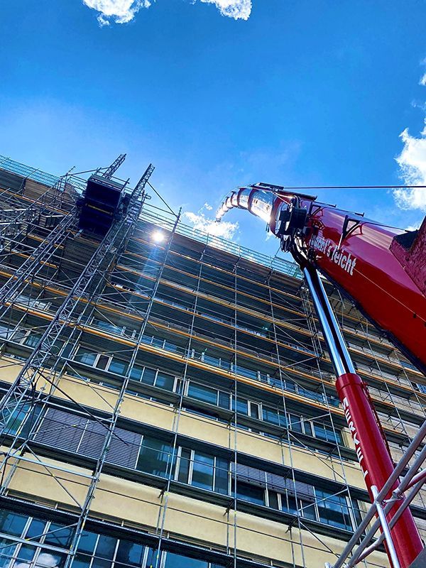 Autokran Baukrandemontage