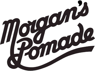 Le logo de la pommade de Morgan est noir et blanc.
