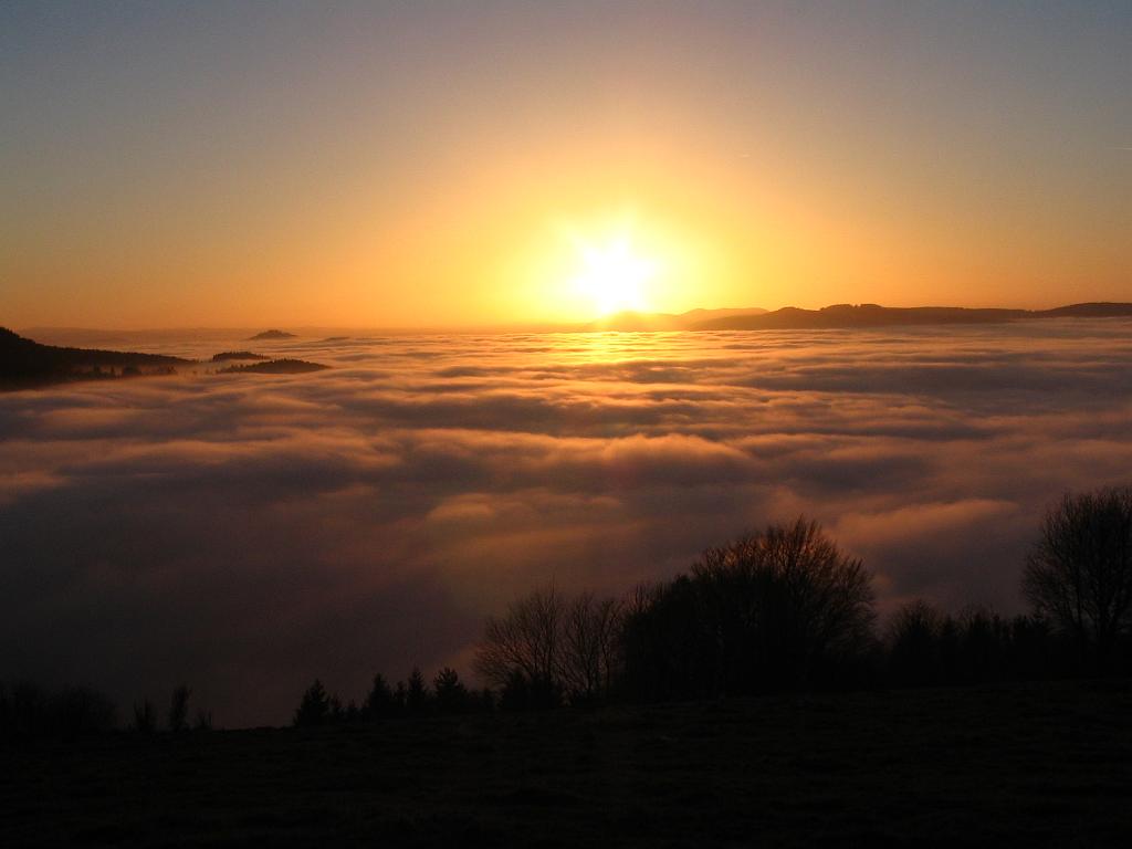 Photo d'un coucher de soleil