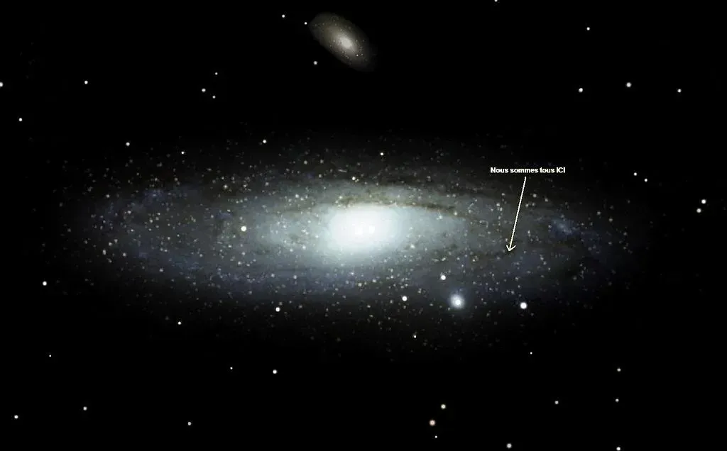 Photo de notre emplacement dans la galaxy