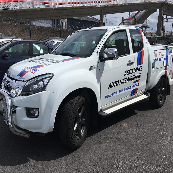 Le véhicule d'ASSISTANCE AUTO NAZAIRIENNE.