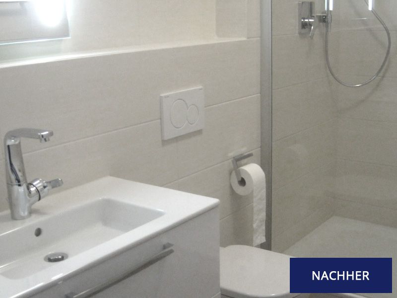 Badezimmer nach der Badsanierung von der ASC GmbH Badezimmer nach der Badsanierung von der ASC GmbH