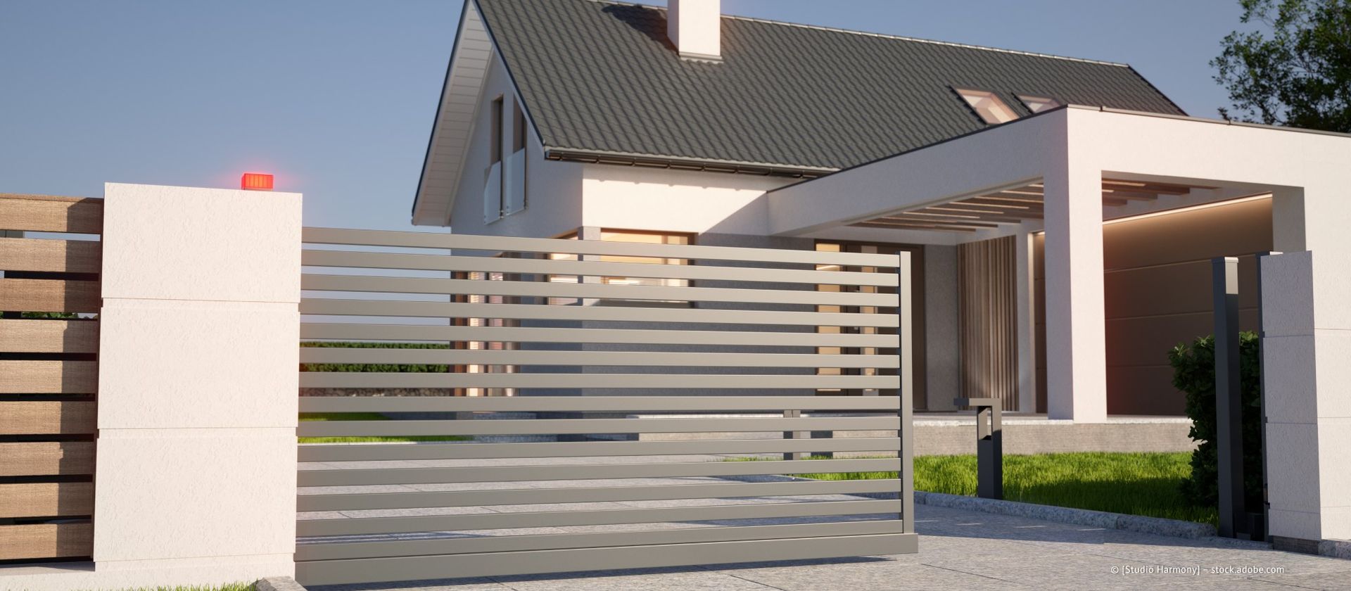 Zaun, der von der Schlosserei-Metallbau Voltz GmbH gefertigt wurde