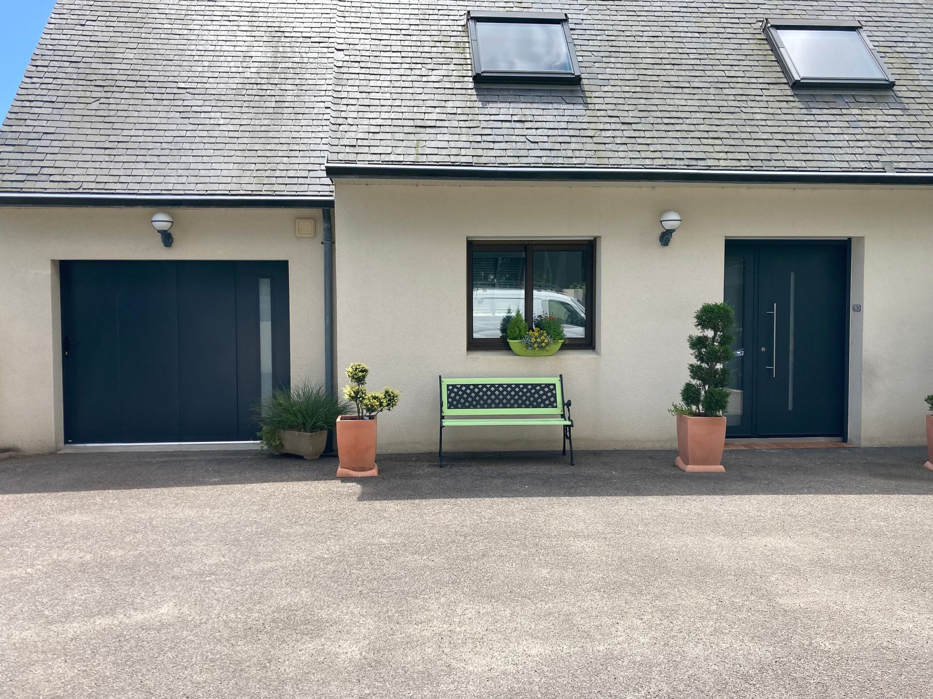 La cour d'une maison