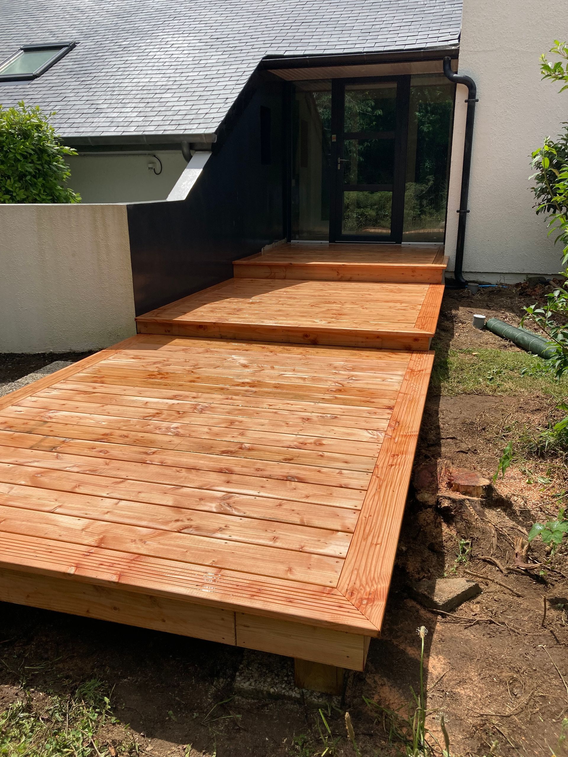 Une terrasse en bois Concarneau