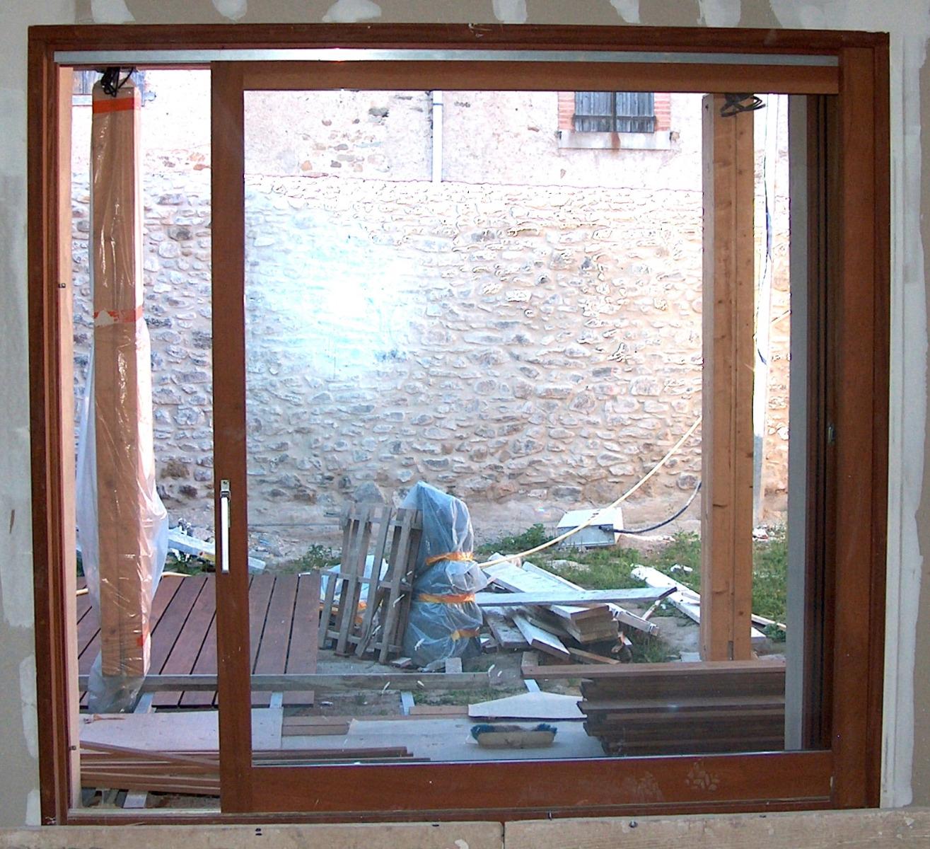 Installation baie vitrée