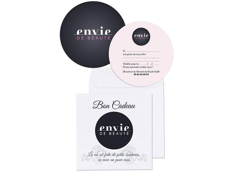 Bon de cadeau de l'institut de beauté.