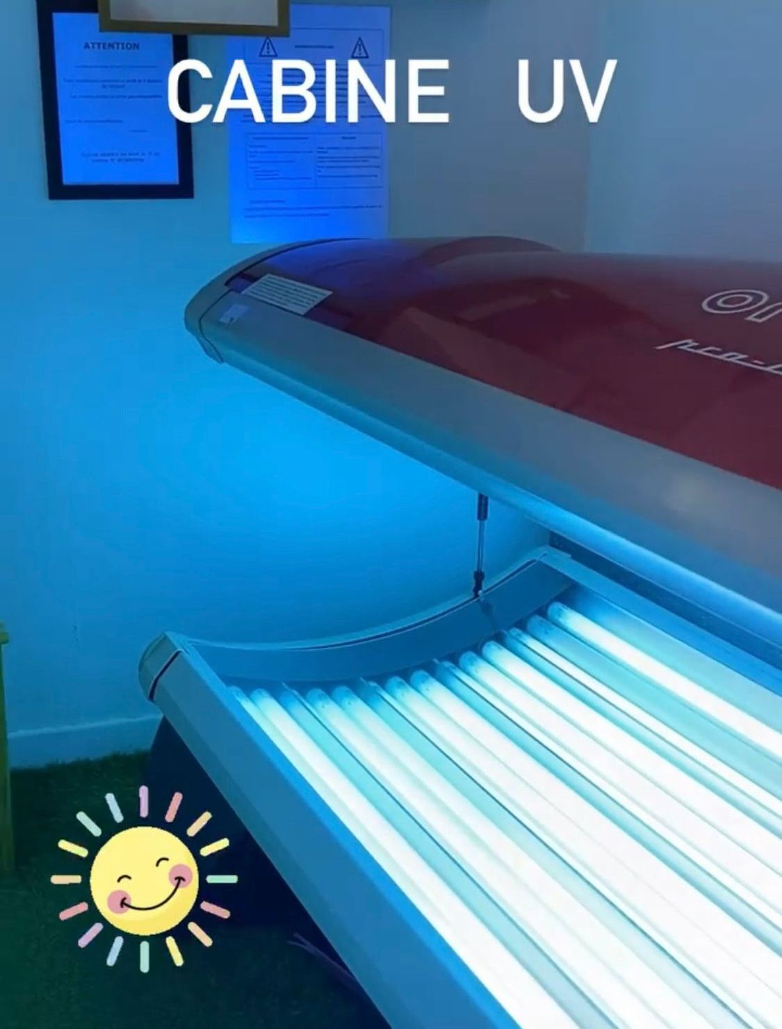 Cabine UV de l'institut.