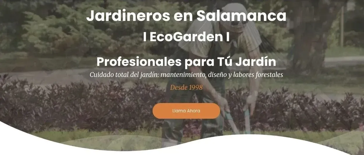 Portada del servicio de jardinería en Salamanca