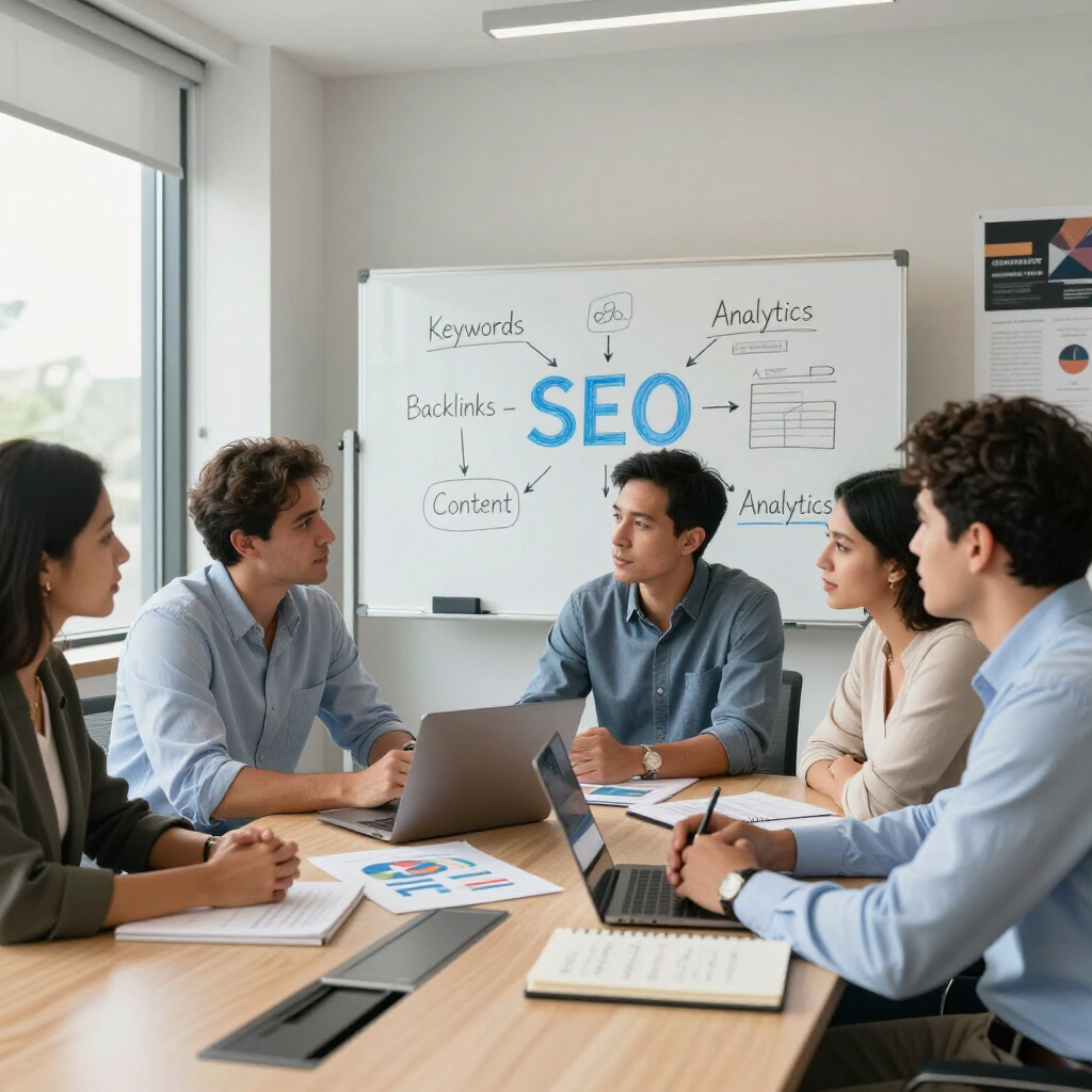 Equipo analizando seo local en Madrid y Provincia