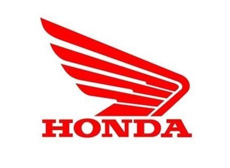 Un logotipo de Honda rojo sobre un fondo blanco.
