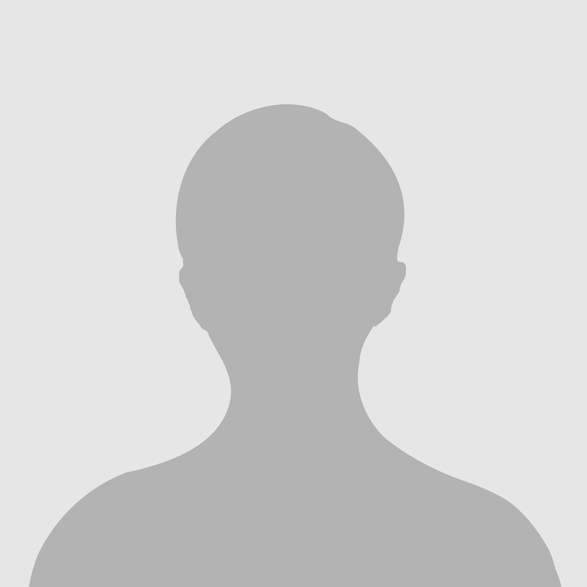 Graue Avatar-Silhouette auf hellem Hintergrund
