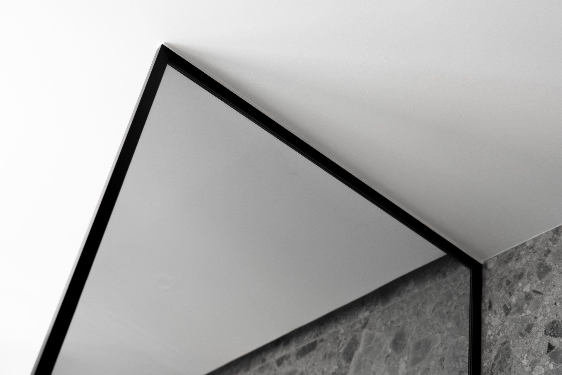 Paroi de douche noire sur mesure