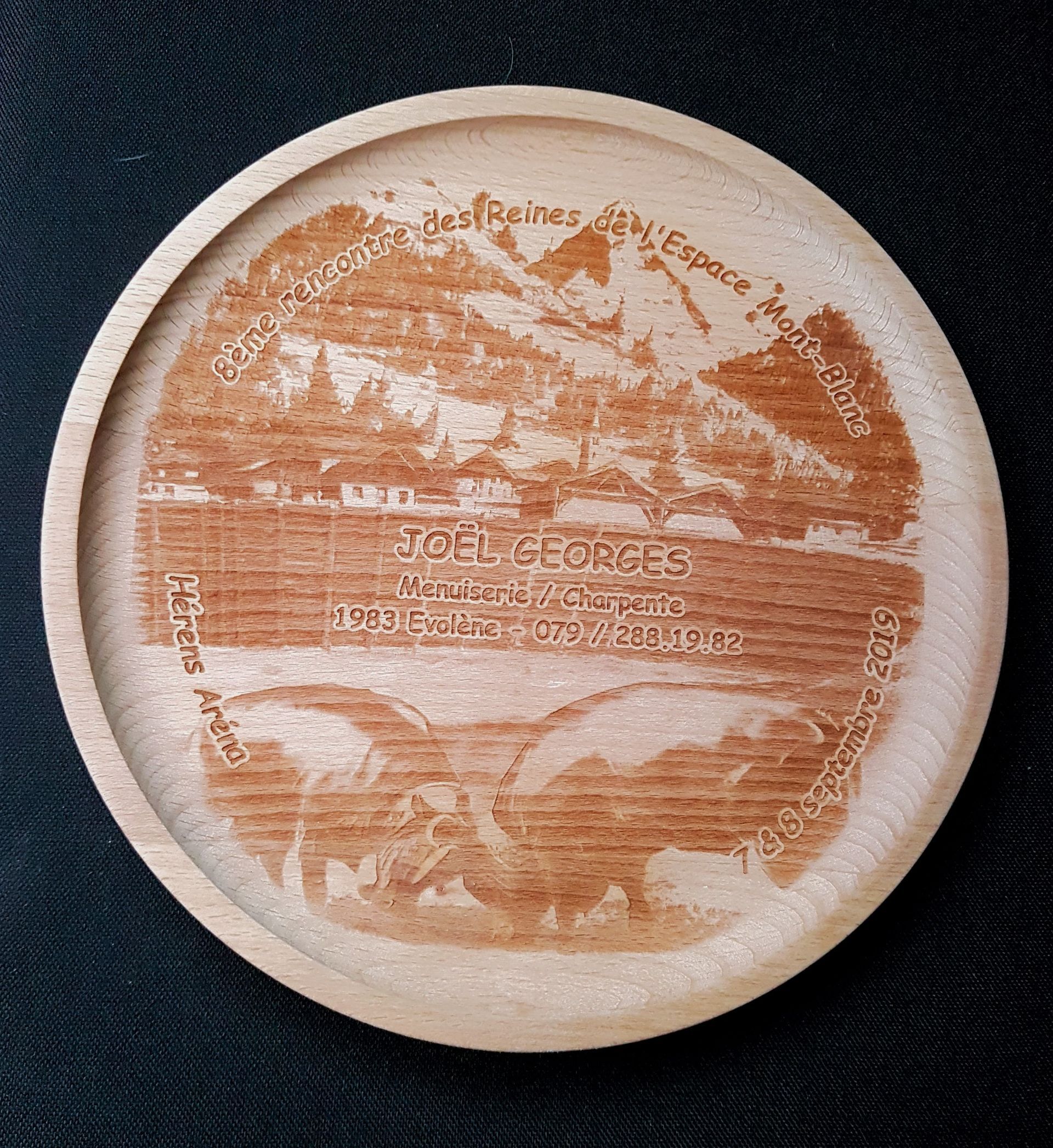 Fabrication d'assiettes pyrogravées