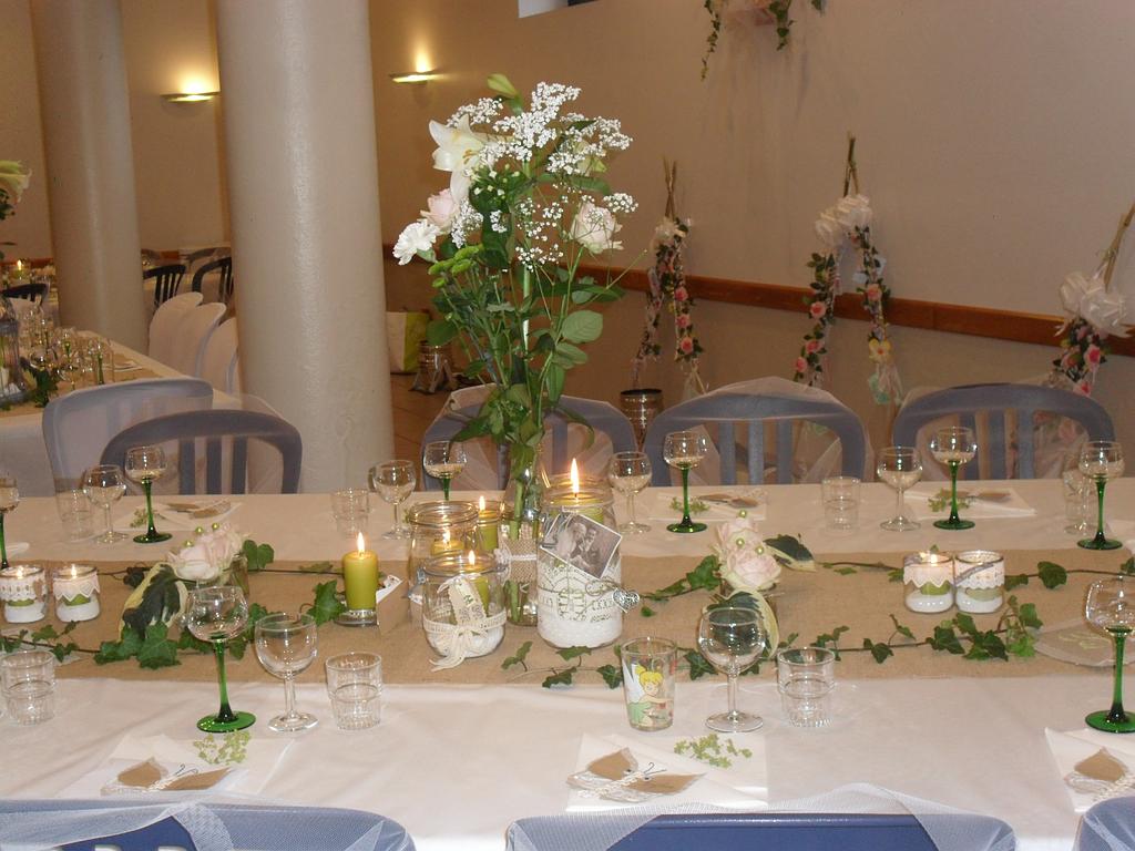 Décoration de table romantique