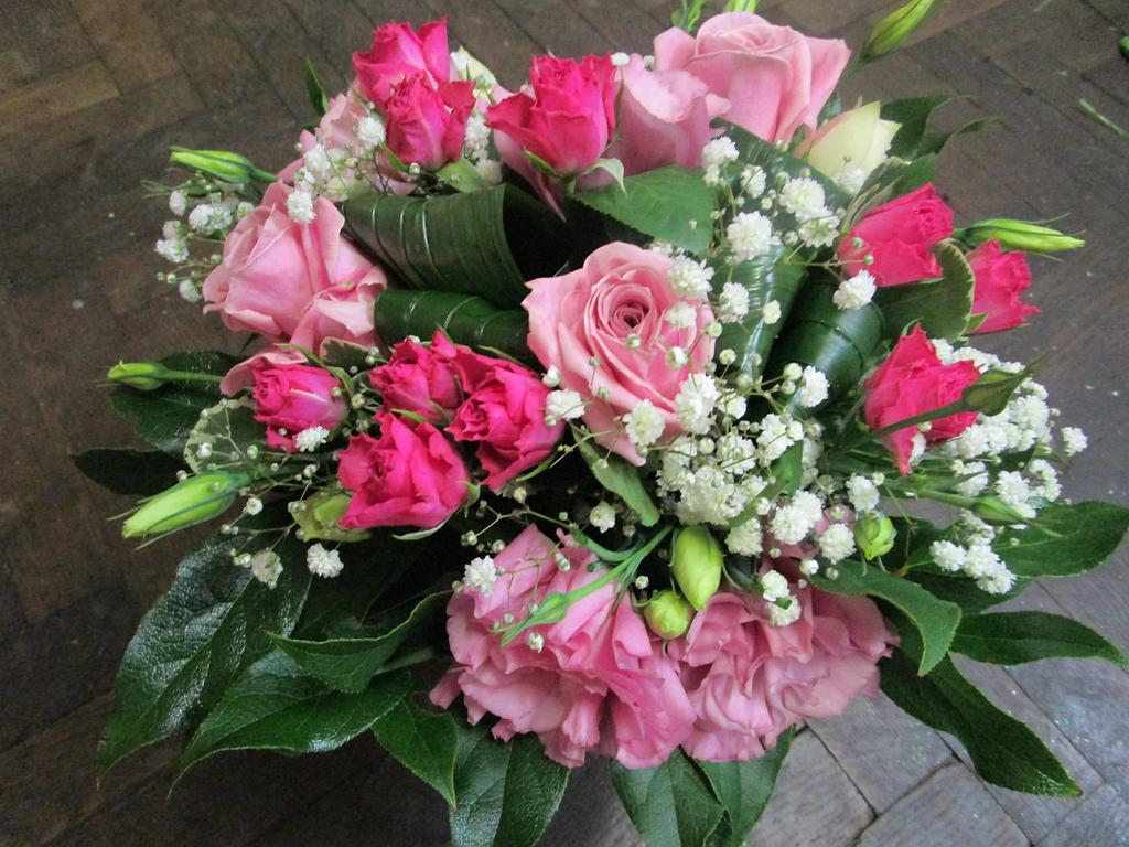 Bouquet fuschia rose