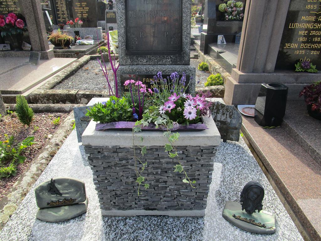 Souvenirs dans un jardin