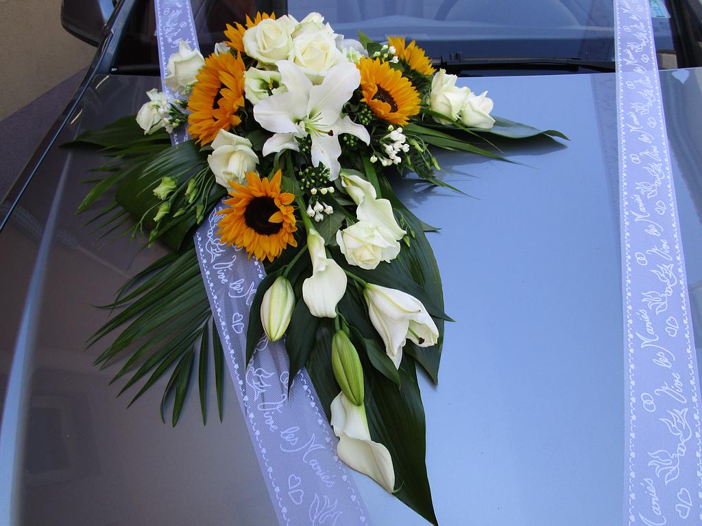 Décoration de voiture champêtre