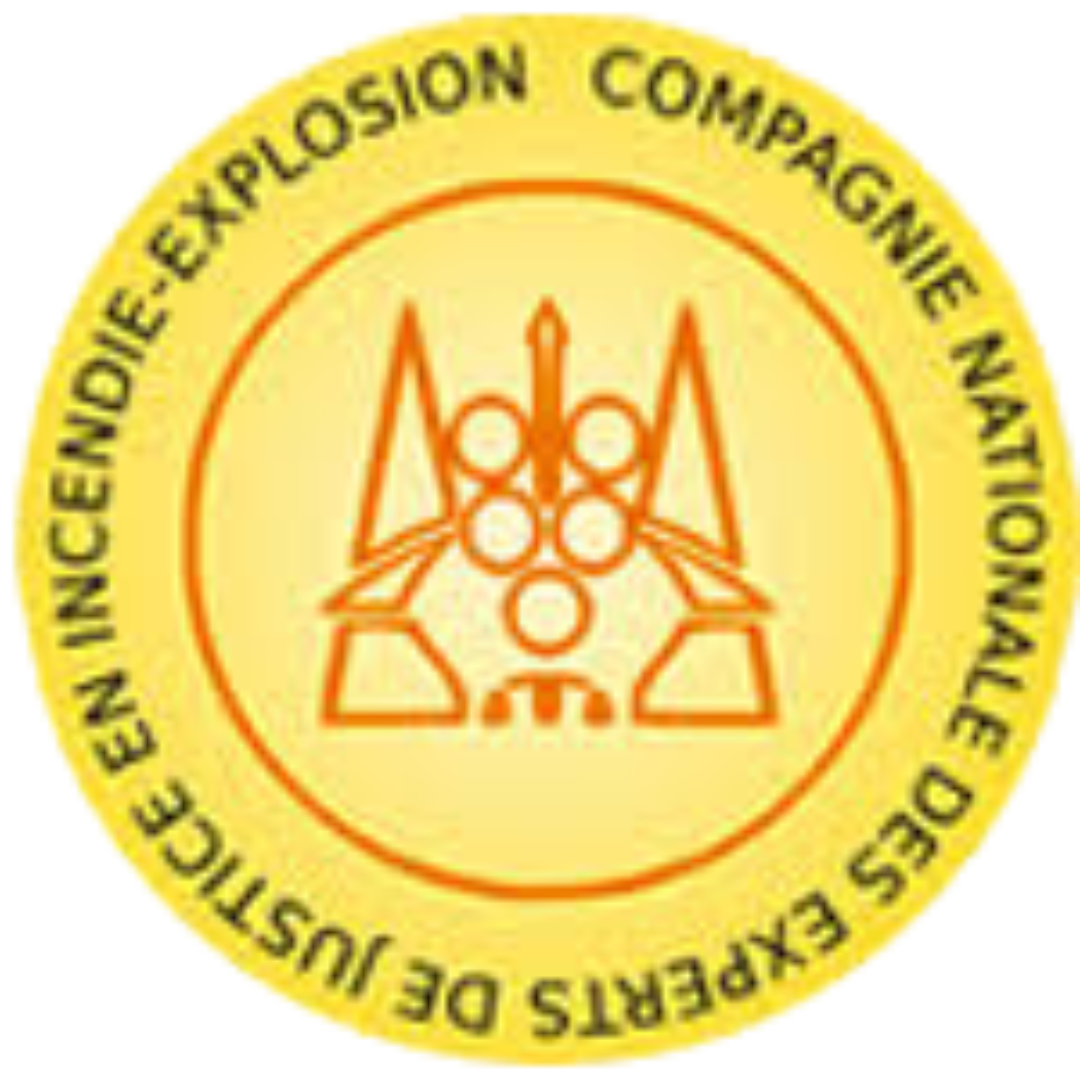 Logo de la Compagnie Nationale des Experts de Justice En Incendie-Explosion.