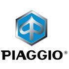 El logotipo de Piaggio es un hexágono azul con una letra p sobre él.