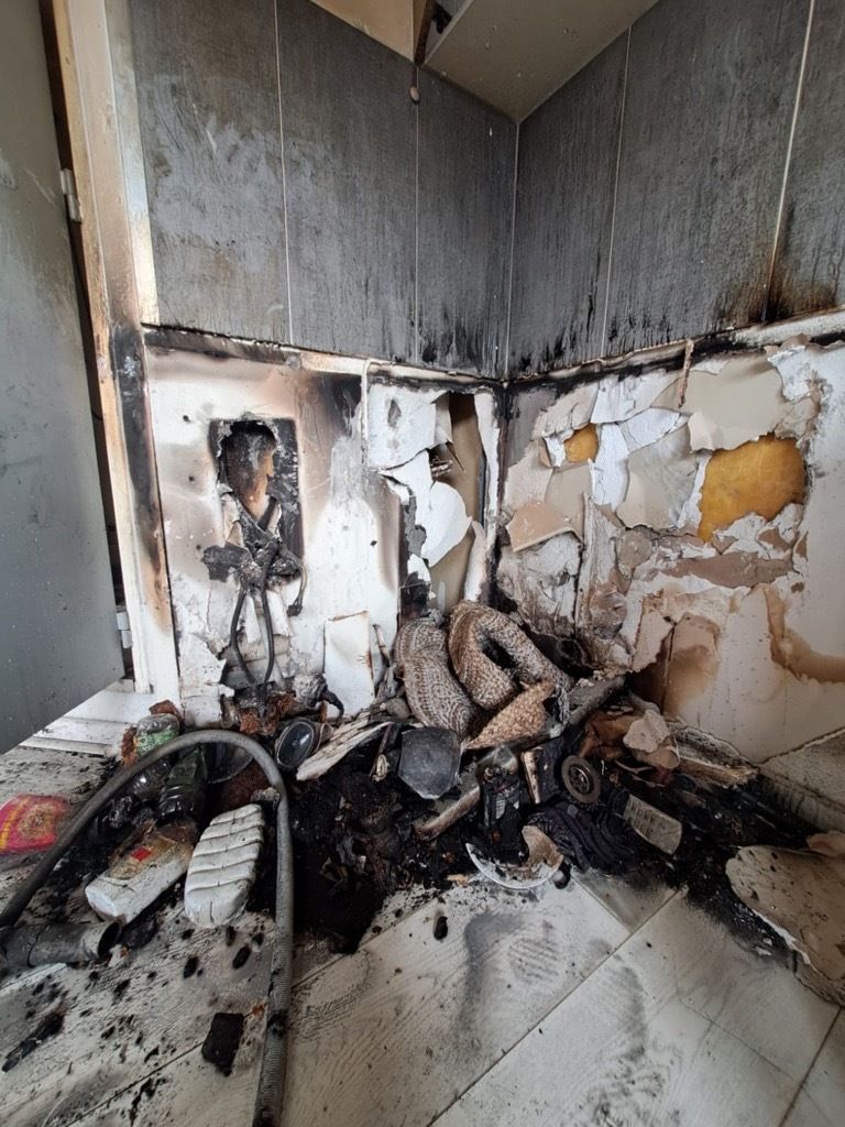 Une maison avec un dégât des eaux.