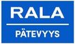 Sininen suorakulmio, jossa valkoinen teksti: RALA PÄTEVYYS-nimen yläpuolella, suomalainen tutkintomerkki.