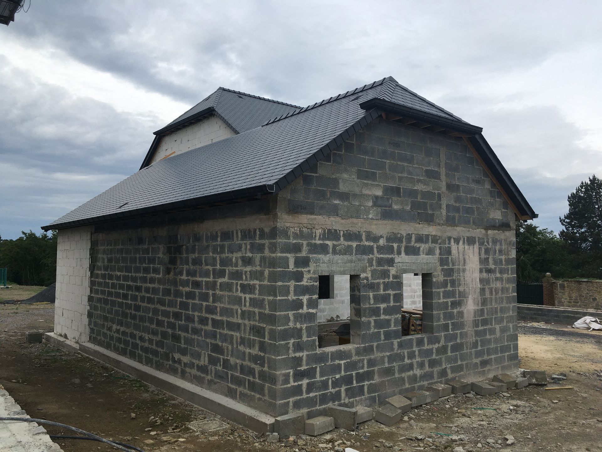 Maison en cours de construction