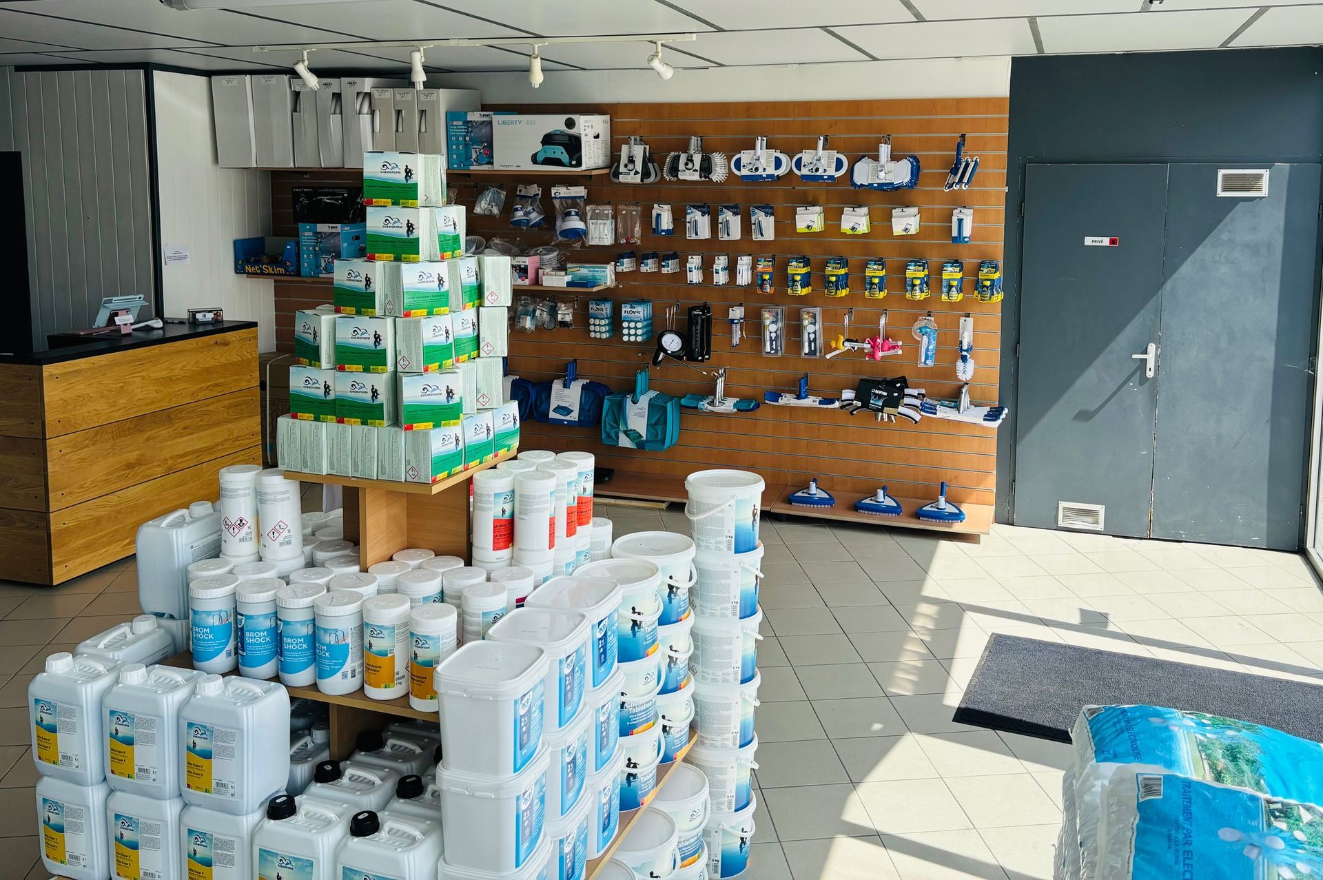 Rayon du magasin Piscines Entretien Nettoyage