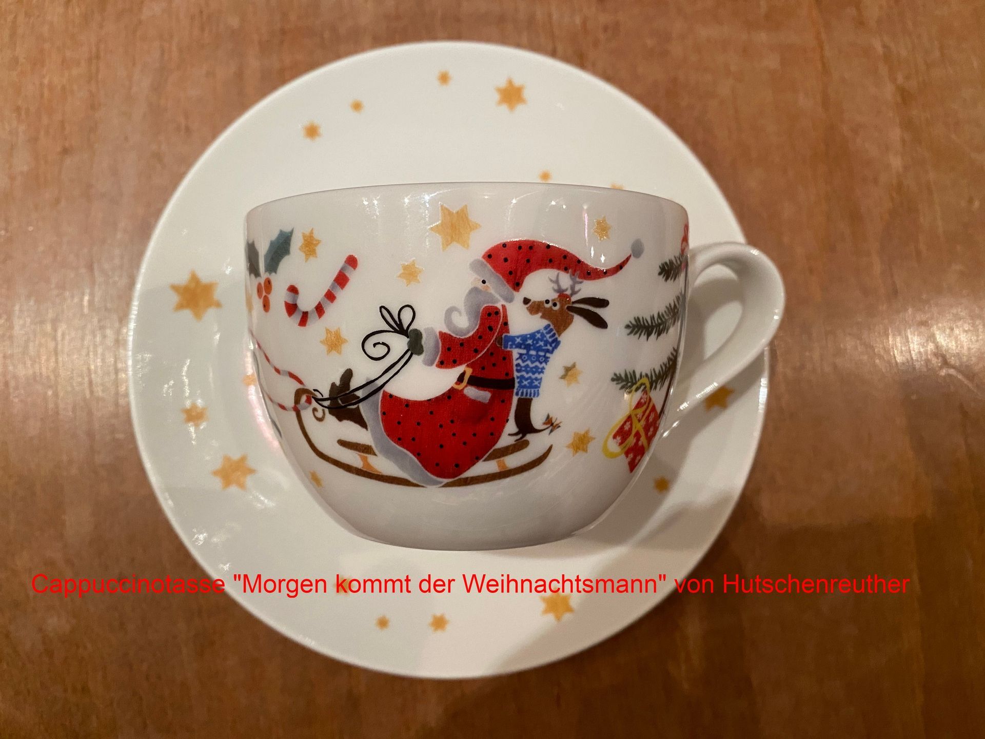 Morgen kommt der Weihnachtsmann, Cappuccinotasse von Hutschenreuther 2020 - Palette Bern