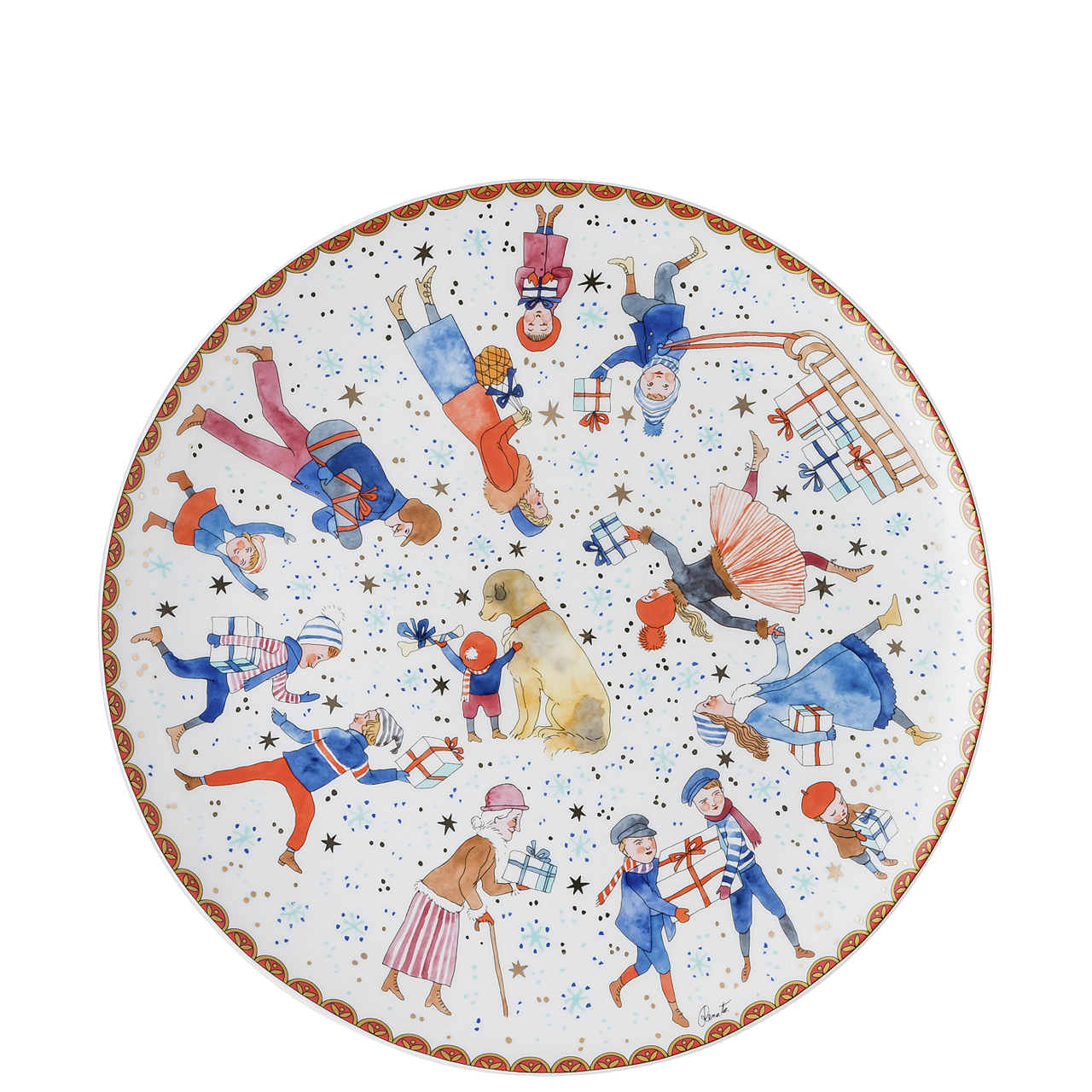 Weihnachtsgaben, Plätzchenteller 28 cm, Hutschenreuther, Palette Bern