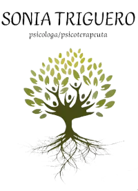 Logotipo para Sonia Triguero, psic&oacute;loga, que presenta un &aacute;rbol con personas en sus ramas.