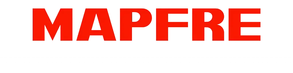 Texto “MAPFRE” en rojo.