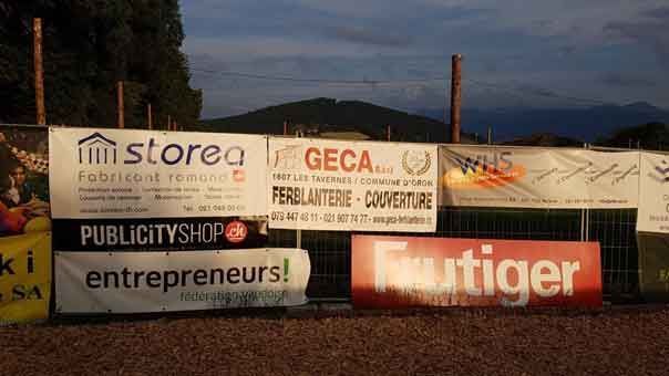 Publicité au 100 ème FVJC à Savigny - GECA