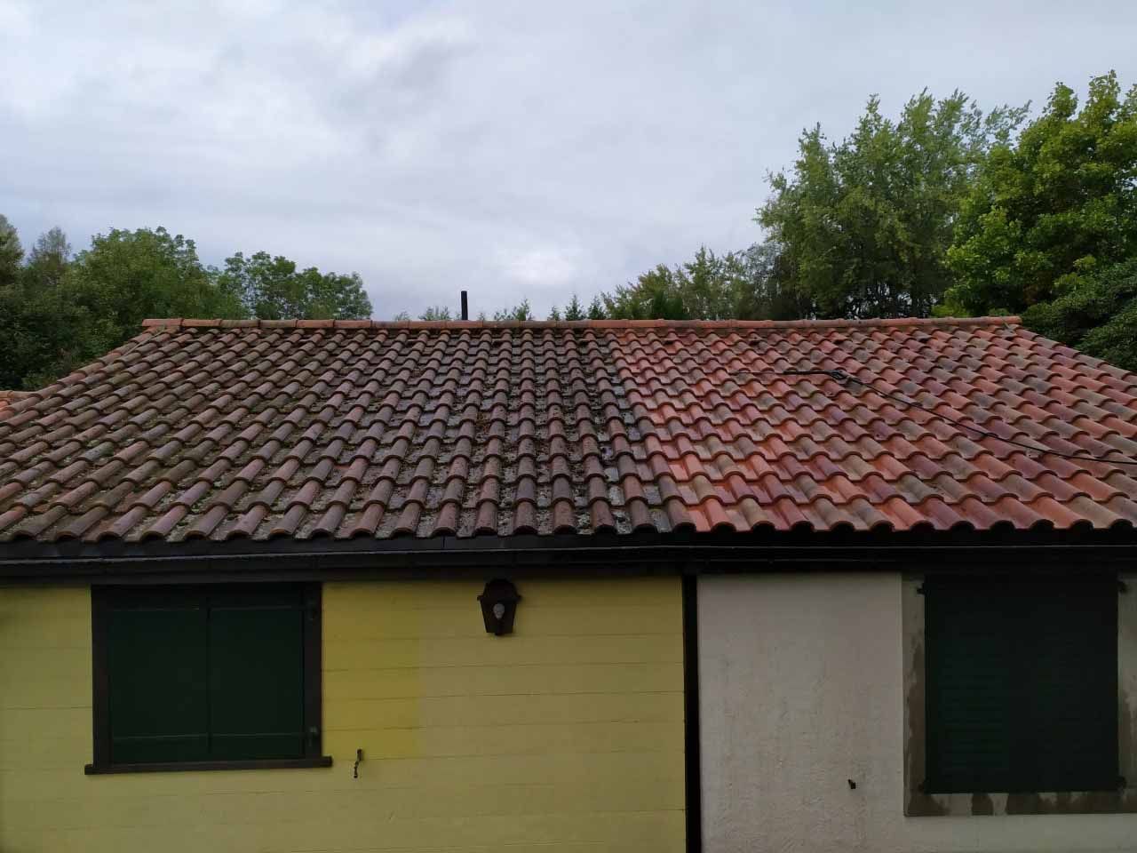 Nettoyage de la tuile à haute pression