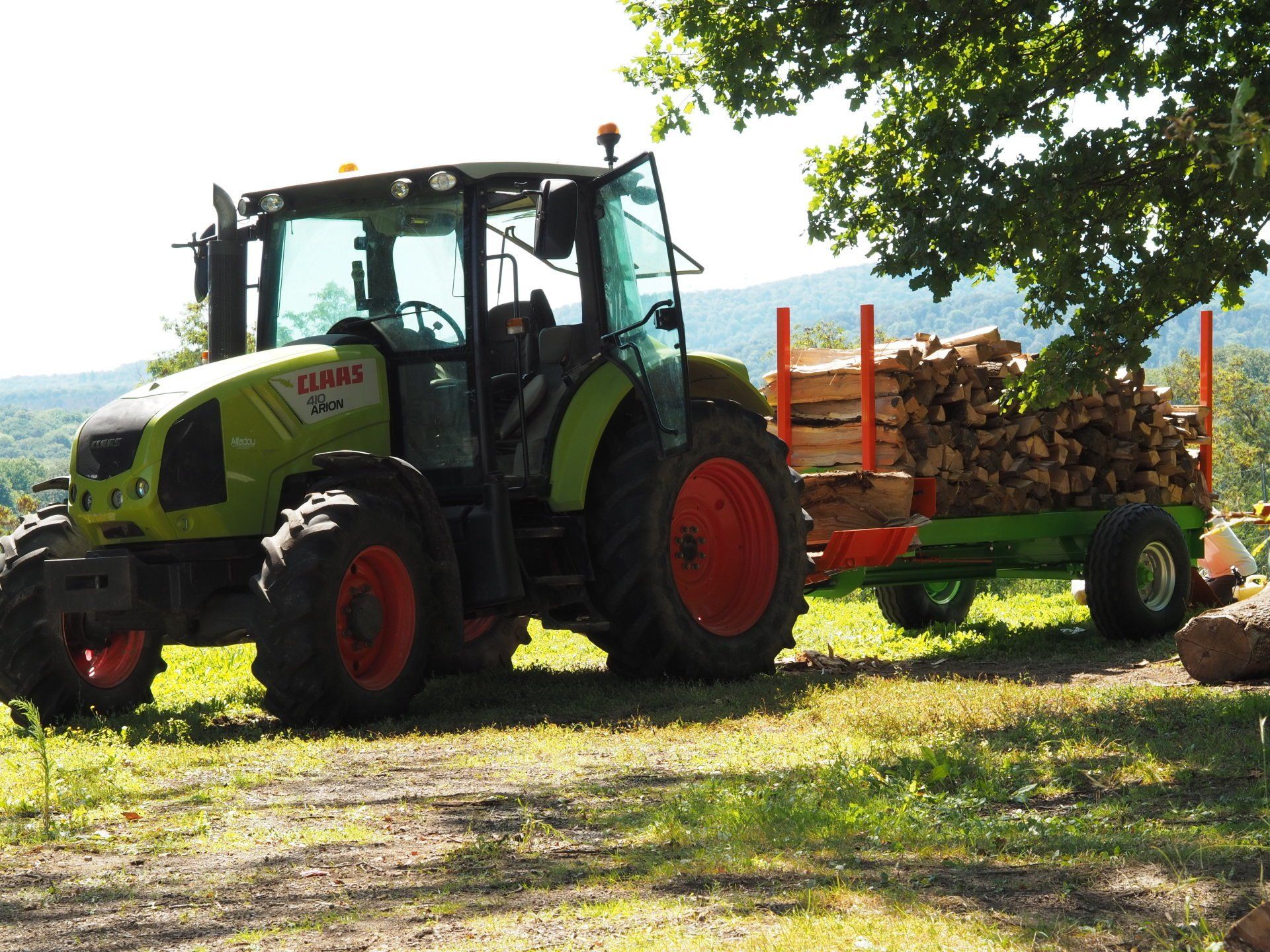 tracteur à bois