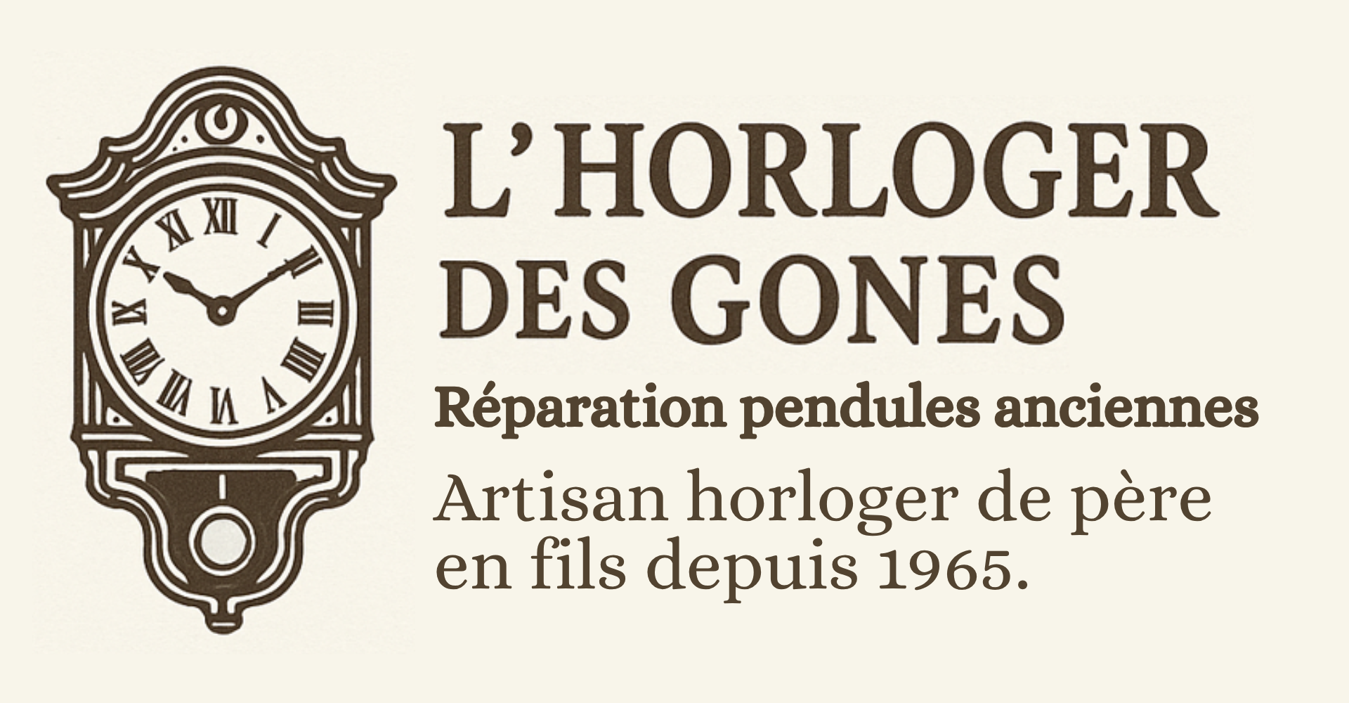 Accueil Logo Horloger des Gones