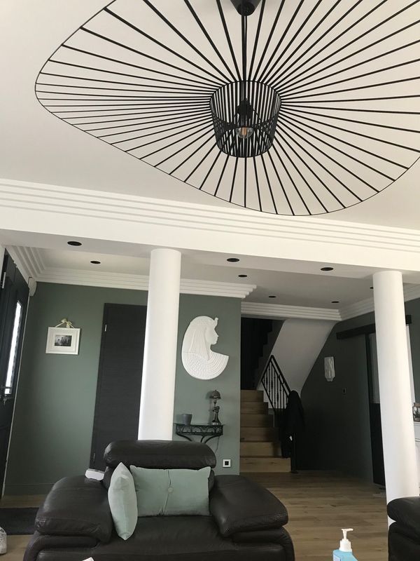 Pièce de vie repeinte