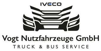 IVECO logo above Vogt Nutzfahrzeuge GmbH, Truck & Bus Service text