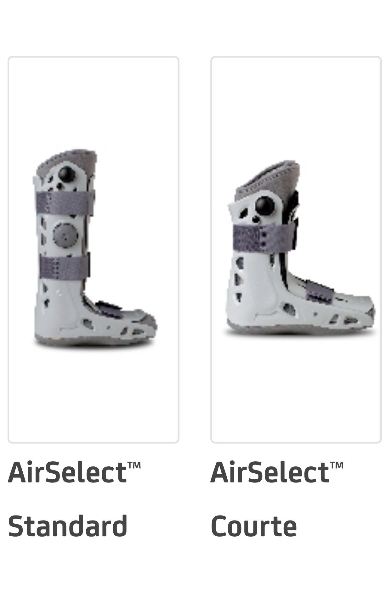 AirSelect standart ou courte