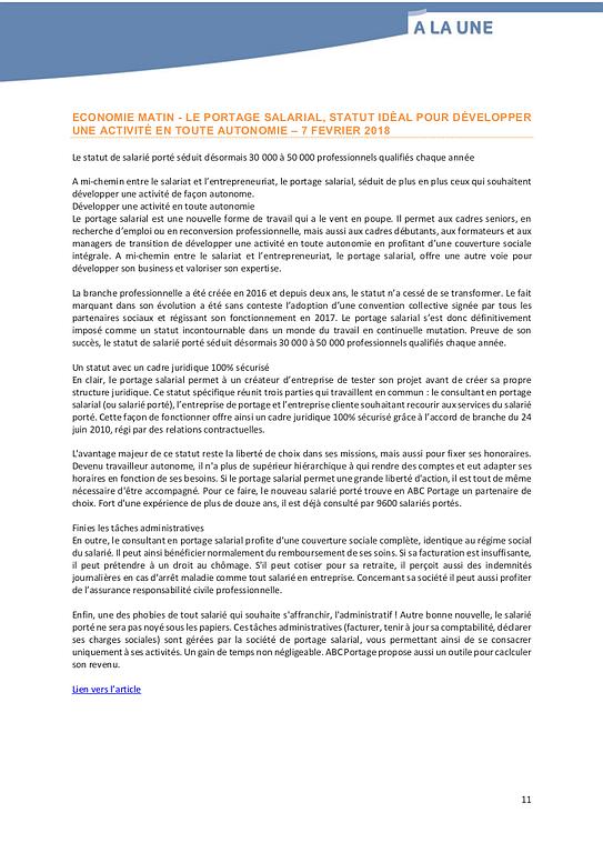 Veille FEPS, texte format lettre avec en-tête