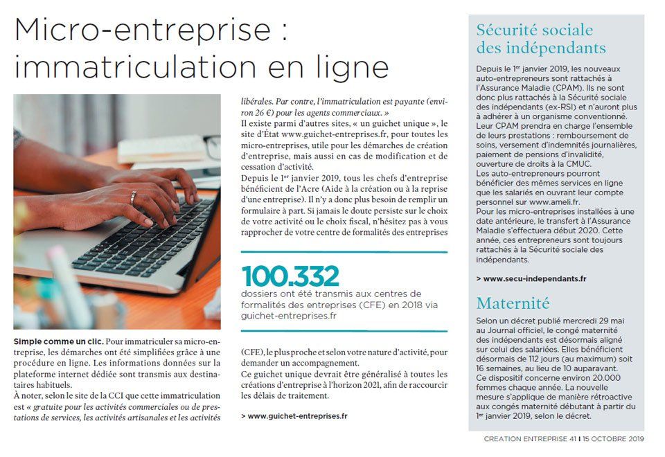 Magazine Création d'Entreprise