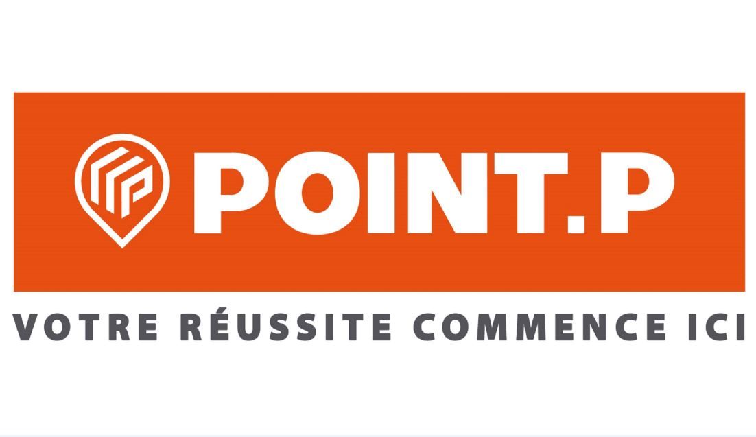 POINT.P logo on orange banner with slogan “Votre réussite commence ici”