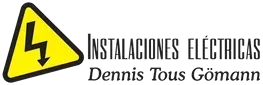 A logo for instalaciones electricas dennis tous gomann