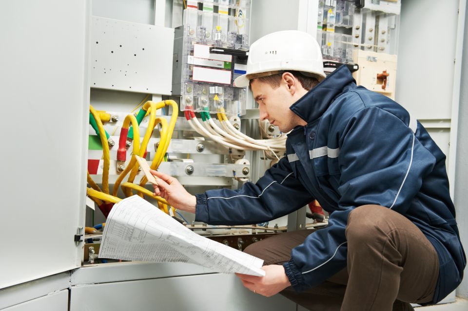 Elektroinstallation wird geprüft